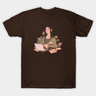 Work from Home Mona Lisa | Funny Quarantine T-Shirt